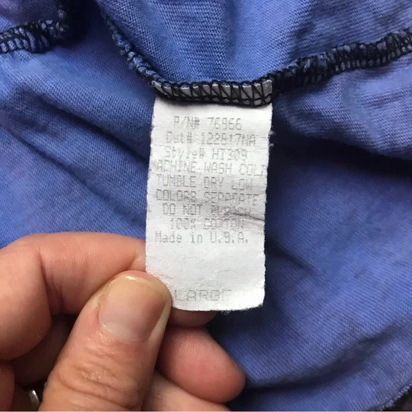 Prairie Cotton Blue Black Tie-Dye Swimsuit Cover-Up, EUC, L - Picture 9 of 12